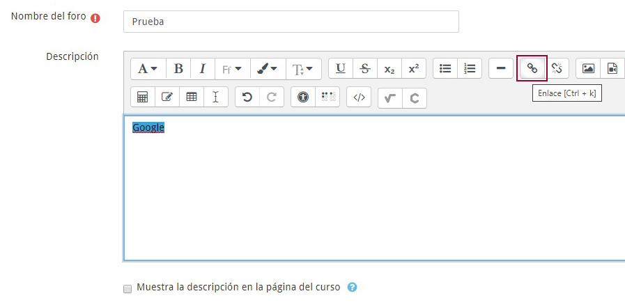 Ejemplo enlace externo